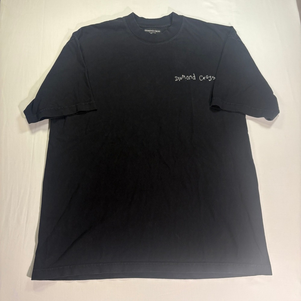 Diamond Cross Ranch Jackson Hole Wolf Graphic T-Shirt Black Large